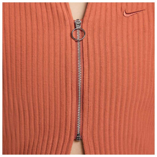 Nike Γυναικεία ζακέτα Sportswear Chill Knit Slim Full-Zip Ribbed Cardigan